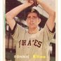 1957 Topps baseball card #256 Ronnie Kline VG