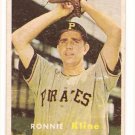 1957 Topps baseball card #256 (B) Ronnie Kline VG