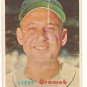 1957 Topps baseball card #258 Steve Gromek G/VG