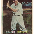 1957 Topps baseball card #255 Charlie Silvera VG/EX