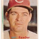 1957 Topps baseball card #233 Art Fowler VG