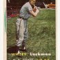 1957 Topps baseball card #232 Whitey Lockman VG