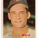 1957 Topps baseball card #226 Preston Ward VG