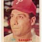 1957 Topps baseball card #241 (B) Joe Lonnett VG
