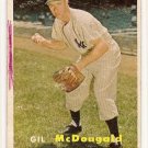 1957 Topps baseball card #200 Gil McDougald - good (water rippling)