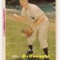 1957 Topps baseball card #200 Gil McDougald - good (water rippling)