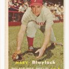 1957 Topps baseball card #224 (B) Marv Blaylock VG
