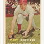 1957 Topps baseball card #224 (B) Marv Blaylock VG