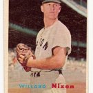 1957 Topps baseball card #189 Willard Nixon VG