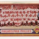 1957 Topps baseball card #214 Philadelphia Phillies team VG