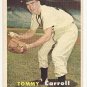 1957 Topps baseball card #164 Tommy Carroll VG