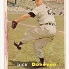 1957 Topps baseball card #181 Dick Donovan VG