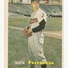 1957 Topps baseball card #146 Don Ferrarese - good (rough texture)