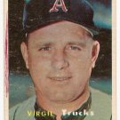 1957 Topps baseball card #187 Virgil Trucks VG
