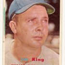 1957 Topps baseball card #186 Jim King VG