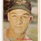 1957 Topps baseball card #184 Tito Francona - good