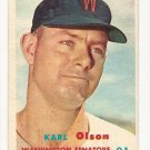 1957 Topps baseball card #153 (B) Karl Olson VG/EX