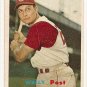 1957 Topps baseball card #157 Wally Post G/VG