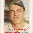 1957 Topps baseball card #156 Gus Triandos VG