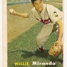 1957 Topps baseball card #151 Willie Miranda VG