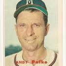 1957 Topps baseball card #143 Andy Pafko VG
