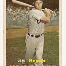 1957 Topps baseball card #136 Jim Hegan - good