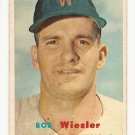 1957 Topps baseball card #126 Bob Wiester VG+