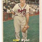 1957 Topps baseball card #127 Bob Buhl VG/EX
