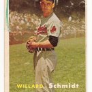 1957 Topps baseball card #206 Willard Schmidt - good
