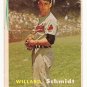 1957 Topps baseball card #206 Willard Schmidt - good