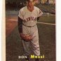 1957 Topps baseball card #8 Don Mossi VG