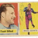 1957 Topps football card #88 Frank Gifford - fair - New York Giants