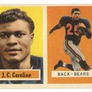 1957 Topps football card #79 J. C. Caroline VG Chicago Bears