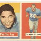 1957 Topps football card #56 (B) Charlie Ane EX Detroit Lions