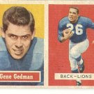 1957 Topps football card #44 (B) Gene Gedman VG/EX Detroit Lions