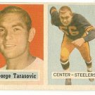 1957 Topps football card #39 George Tarasovic EX Pittsburgh Steelers