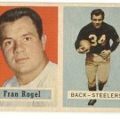 1957 Topps football card #27 (B) Fran Rogel VG Pittsburgh Steelers