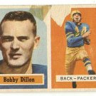 1957 Topps football card #9 Bobby Dillon -fair- Green bay packers