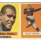 1957 Topps football card #7 (B) Bobby Watkins G/VG Chicago Bears