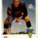 1961 Fleer football card #220 Sid Youngelman EX New York Titans
