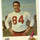 1961 Fleer football card #28 (B) Leo Sugar VG St. Louis Cardinals