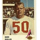 1961 Fleer football card #25 Don Gillis VG St. Louis Cardinals