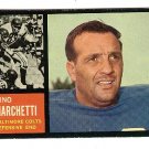 1962 Topps football card #8 Gino Marchetti EX Baltimore Colts
