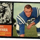1962 Topps football card #6 Steve Myhra EX/NM Baltimore Colts