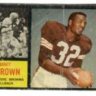 1962 Topps football card #28 Jim Brown F/G (creased) Cleveland Browns