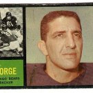 1962 Topps football card #22 Bill George VG Chicago Bears