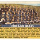 1956 Topps football card #119 (B) Chicago Bears team VG