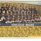 1956 Topps football card #119 (C) Chicago Bears team F/G
