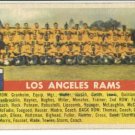 1956 Topps football card #114 Los Angeles rams team - good (ink marks)