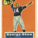 1956 Topps football card #108 (B) George Shaw VG- Baltimore Colts